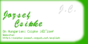 jozsef csipke business card
